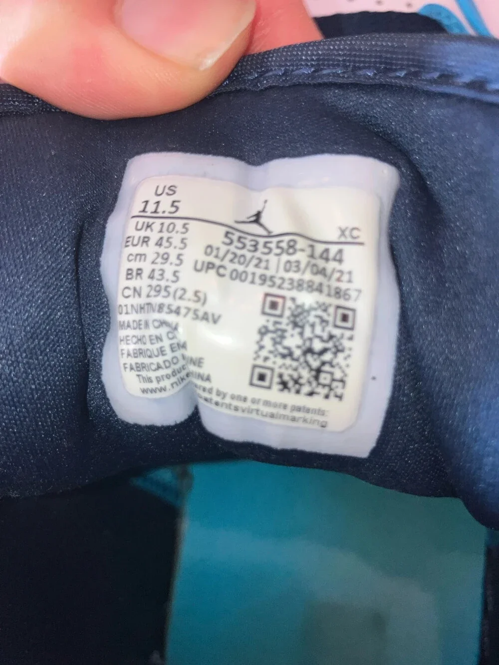 Sz 11.5 Air Jordan 1 Low “UNC” 6/10 Cond in Box with goat tag + reciept